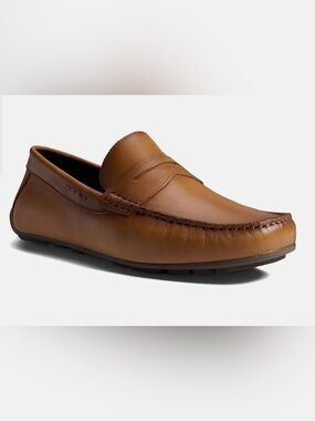 Marc Joseph New York Nebraska Leather Loafers | Tan Napa | Size: 10